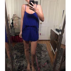 Indah royal blue romper